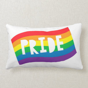 Pride Rainbow Flag Lumbar Cushion
