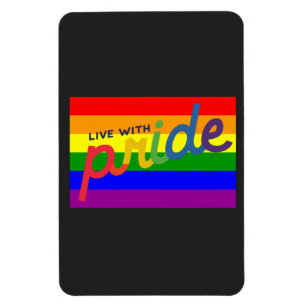 pride rainbow flag magnet