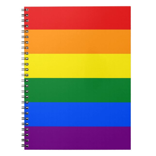 Pride Rainbow Flag Notebook (Front)