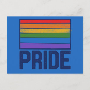 PRIDE rainbow Flag Postcard