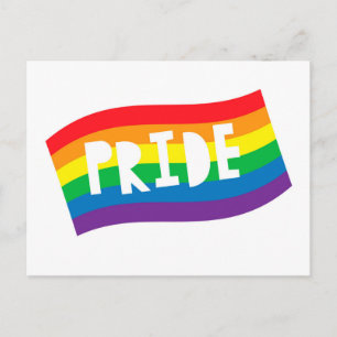 Pride Rainbow Flag Postcard