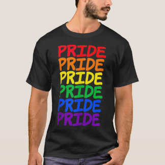 Pride Rainbow Flag Typography for LGBT Supporters T-Shirt