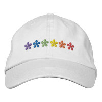 Pride rainbow flowers