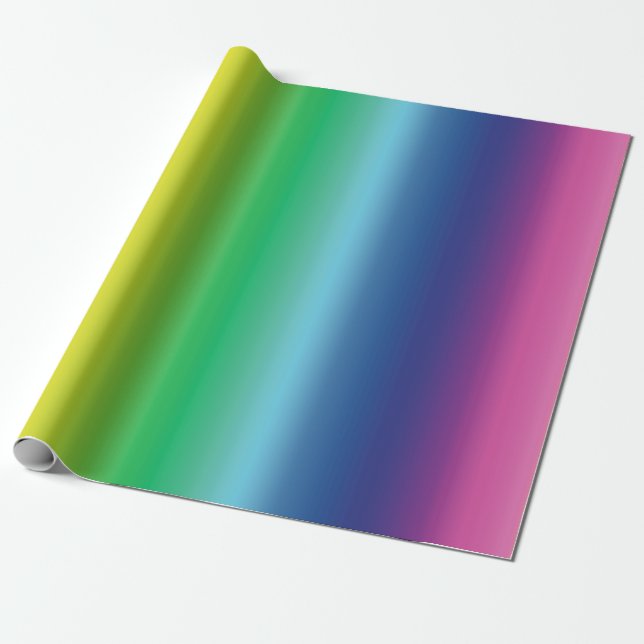 Pride rainbow gay flag colours lgbt lgbtq gift wra wrapping paper (Unrolled)