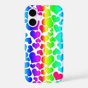 pride rainbow hearts