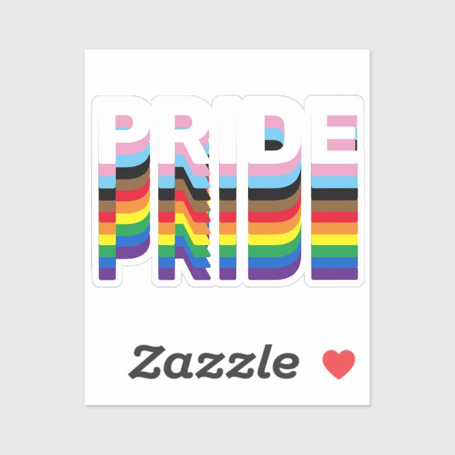 Pride rainbow inclusive diversity lgbtq typography (Sheet)