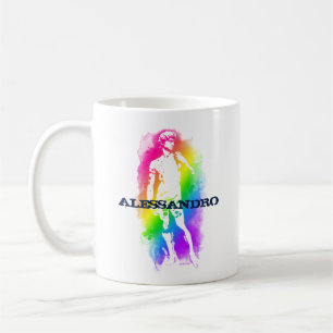 Pride Rainbow Italian personalised Coffee Mug