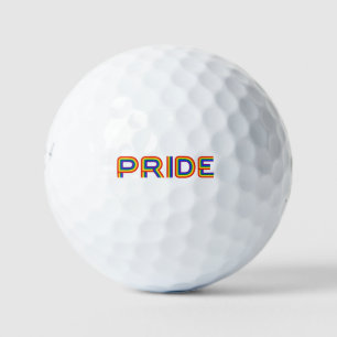 Pride   Rainbow Letters Golf Balls