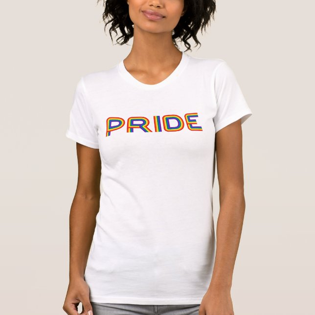 Pride | Rainbow Letters T-Shirt (Front)