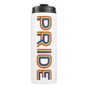 Pride   Rainbow Letters Thermal Tumbler