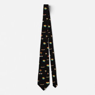 Pride Rainbow LGBT Gay Queer One Love Pattern Neck Tie