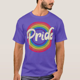 Pride Rainbow LGBT Gay Vintage for Men Women Boys  T-Shirt