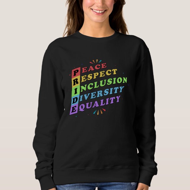Pride Rainbow LGBTQ Colour - Dare to be Yourself E Sweatshirt (Front)