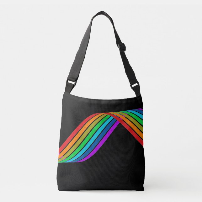 Pride Rainbow LGBTQ+ Crossbody Bag (Front)