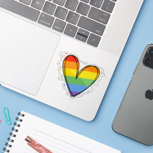 Pride Rainbow LGBTQ Heart Wedding