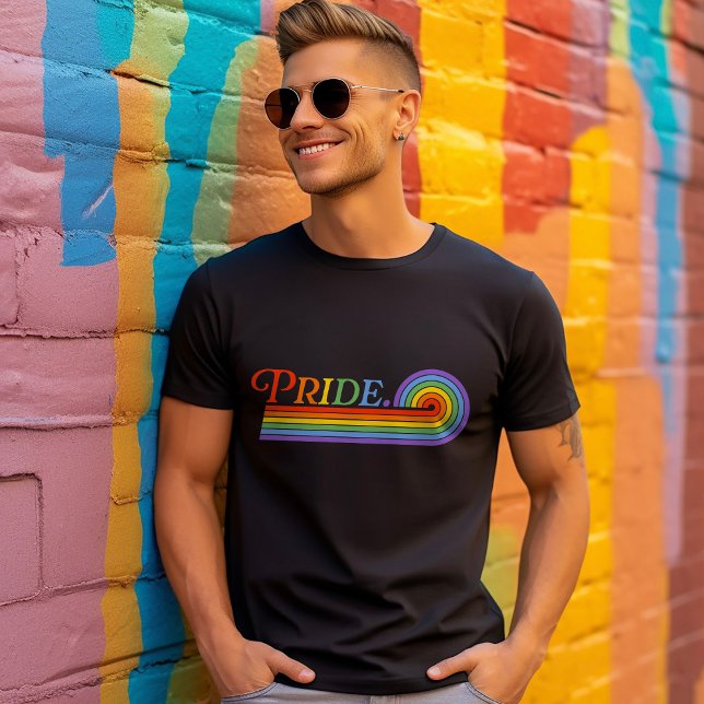 Pride Rainbow LGBTQ Men's Basic Dark T-Shirt (Creator Uploaded)