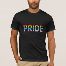 PRIDE Rainbow LGBTQIA Flag, Celebration T-Shirt 