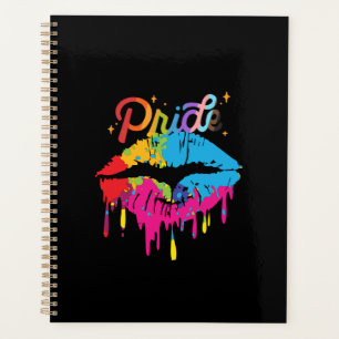 Pride Rainbow Lips   LGBTQ   Dripping Lips Planner