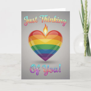 Pride Rainbow Love, LGBTQIA Holiday Card