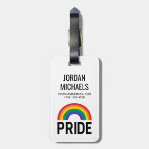 Pride Rainbow Luggage Tag