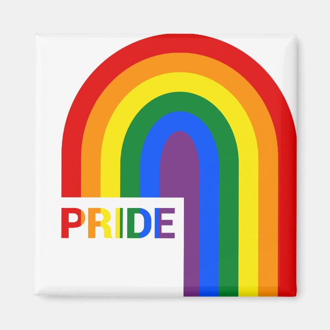 Pride Rainbow Magnet (Front)