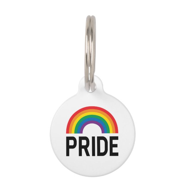 Pride Rainbow Pet Tag (Front)