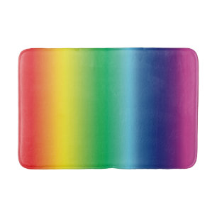 Pride rainbow queer gay flag colours lgbtq lgbt bath mat