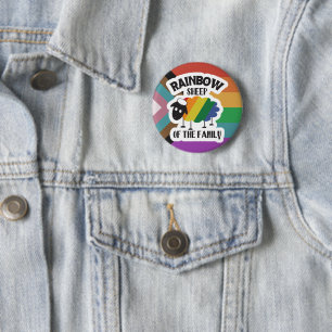 Pride Rainbow Sheep of the Family 6 Cm Round Badge
