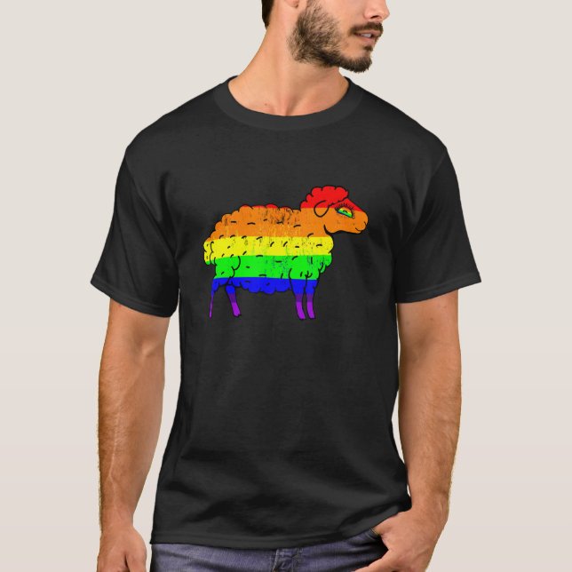 Pride Rainbow Sheep T-Shirt (Front)