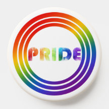 Pride Rainbow White Trim 3 Circle