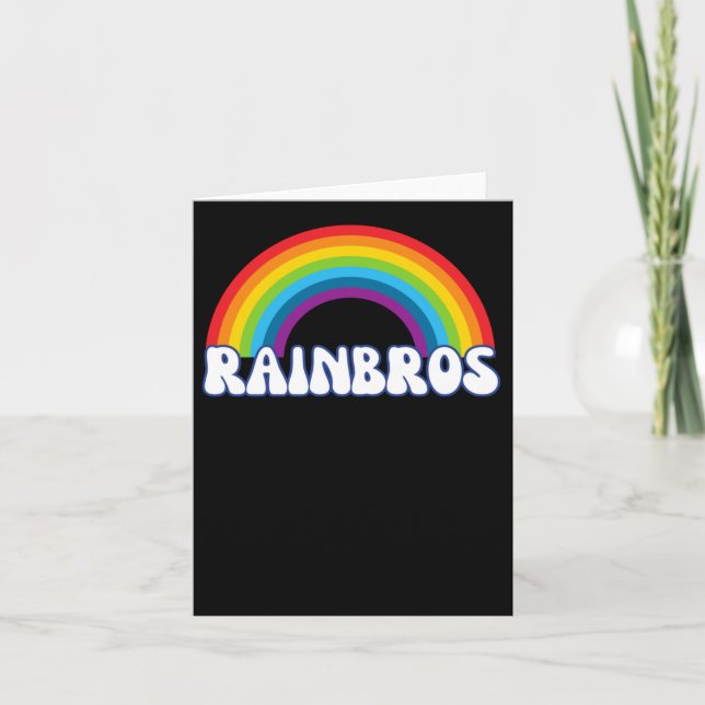 Pride Rainbros Sticker  Card (Front)