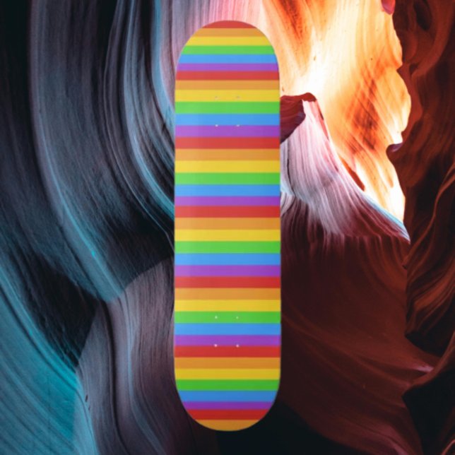 Pride Ride: Horizontal Rainbow Flag Skateboard (Creator Uploaded)