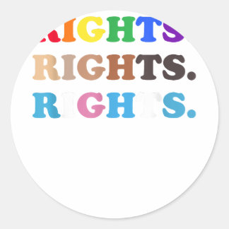 Pride Rights LGBT LGBT Gay transgender pride  Copy Classic Round Sticker