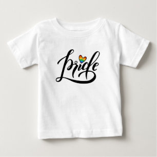 Pride Script Heart Baby T-Shirt