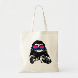 Pride Sloth Bisexual Flag Sunglasses Tote Bag
