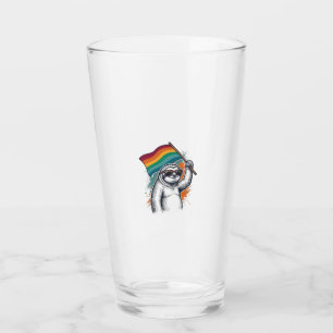 Pride Sloth Vintage Engraving T-Shirt Design_1 Glass