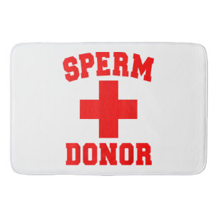 PRIDE SPERM DONOR DISPENSER FUNNY HALLOWEEN COSTUM BATH MAT