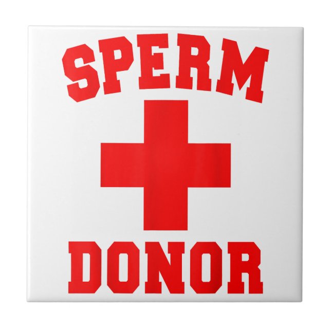 PRIDE SPERM DONOR DISPENSER FUNNY HALLOWEEN COSTUM TILE (Front)