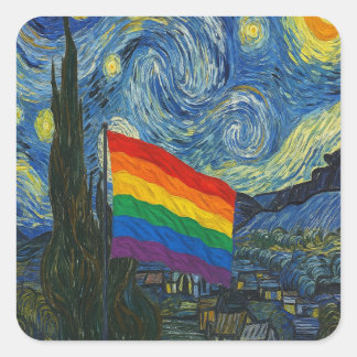 Pride Starry Night Sticker