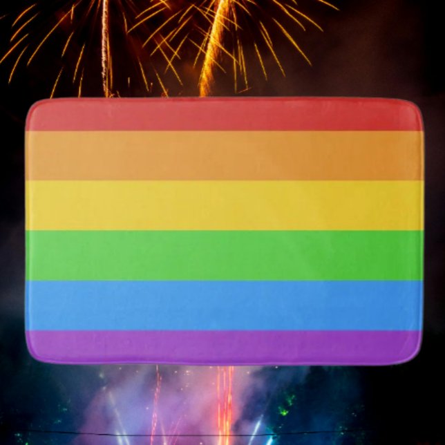 Pride Step: Rainbow Flag Bath Mat (Creator Uploaded)