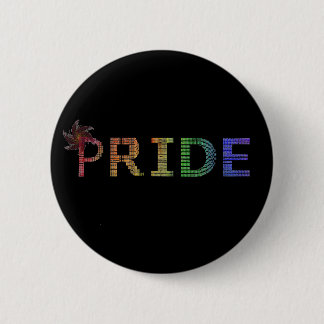 Pride Sticker - Rainbow Text 6 Cm Round Badge
