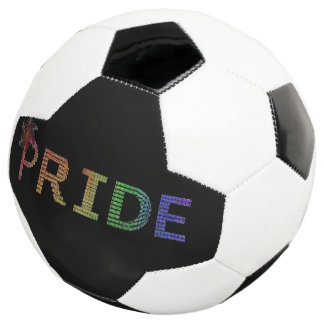 Pride Sticker - Rainbow Text Football