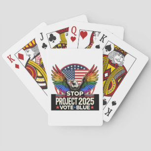 Pride - Stop Project 2025 - Vote Blue Playing Cards
