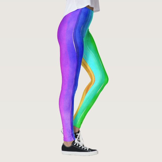Pride symbol flag giving a discrimination lifesty leggings (Right)