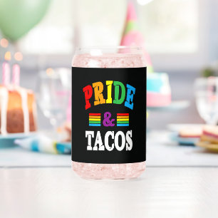 Pride Tacos Lgbt Can Glass