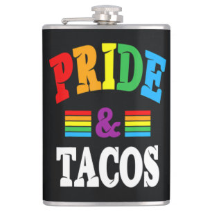 Pride Tacos Lgbt Hip Flask