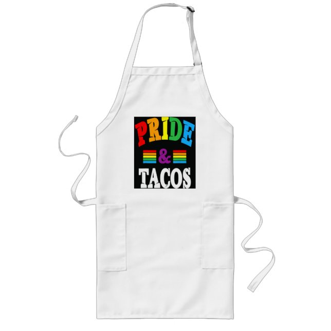 Pride Tacos Lgbt Long Apron (Front)