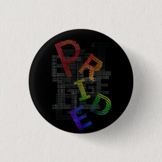 Pride - Text Sticker 3 Cm Round Badge