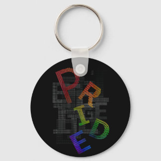 Pride - Text Sticker Key Ring