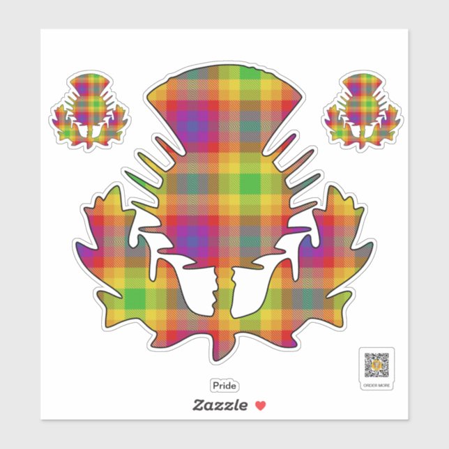 Pride Thistle Sticker (Sheet)